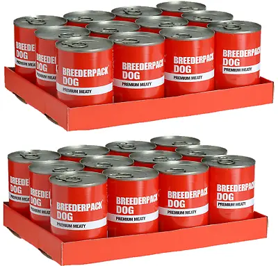 PREMIUM MEATY X24 - 400g (12pack X2) - Breederpack Dog Food Wet Cans Tin Bp Feed • £25.99