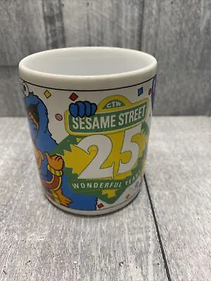 £8.92 • Buy Sesame Street 25 Wonderful Years Anniversary Coffee Mug Bert Ernie Elmo