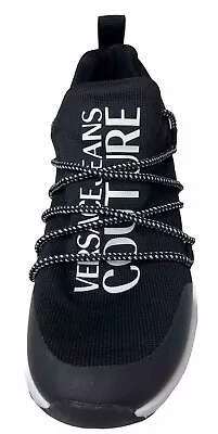 AMPUTEE- Versace Jeans Couture Mens 39 LEFT SHOE ONLY Black Logo Sneaker NWOB • $55