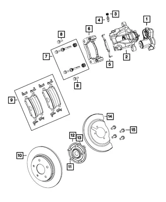 Genuine Mopar Brake Rotor 68223507AB • $76.84