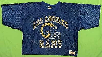 Vintage Authentic Logo 7 Los Angeles RAMS Mesh Practice NFL Jersey SZ XL New • $69.99