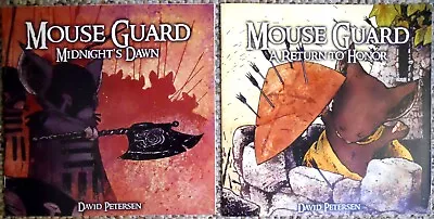 Lot Of 2 - MOUSE GUARD A Return To Honor #6 - Midnights Dawn #5 - David Petersen • $12.99