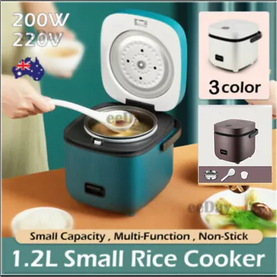 $36.88 • Buy 1.2L Portable Electric Rice Cooker Mini Small 3 Cups For 1-2 Person Kitchen Home