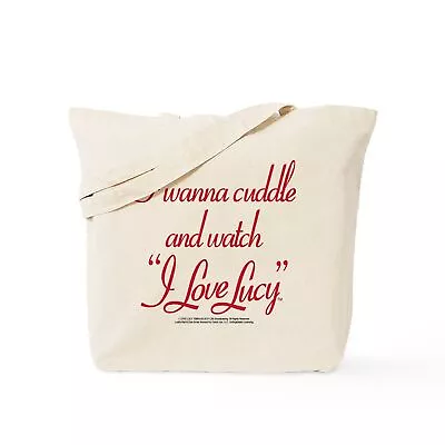 CafePress I Wanna Cuddle And Watch I Love Lucy Tote Bag (134561992) • $10.99