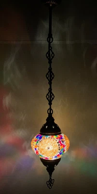 £25.98 • Buy Turkish Moroccan Glass Mosaic Hanging Lamp Ceiling Light Chandeliers