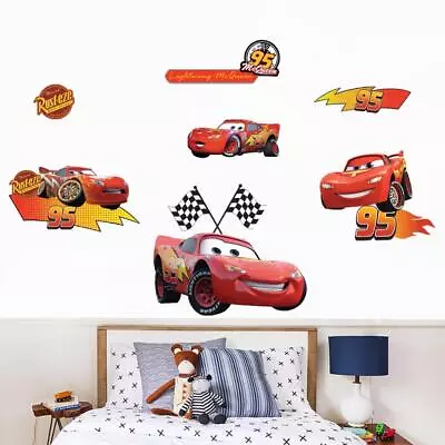 LIGHTNING MCQUEEN Wall Sticker Decal Mural Decor Art Kids Disney Cars FS • $33.29