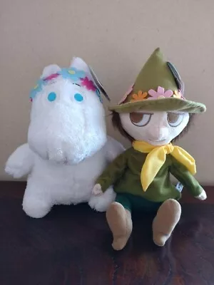 Moomin & Snufkin Flower Crown SL Size Stuffed Toy Set　30cm • $45