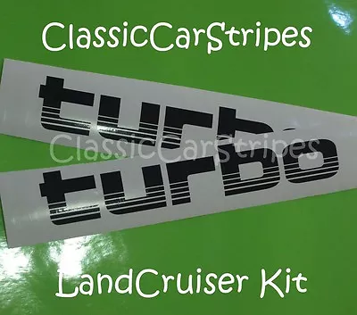 $19.90 • Buy LandCruiser Turbo 100 Series Black Decal Sticker Toyota