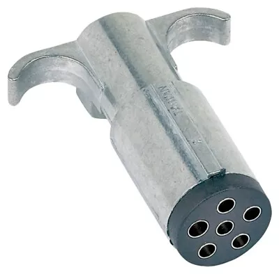 NEW Hopkins Towing Solution 48445 6-Pole Round Trailer End Connector 6/12 VOLT • $5.29