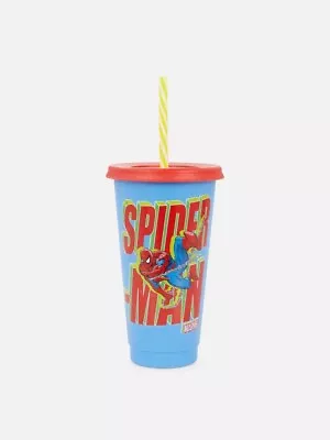 OFFICIAL Marvel Marvel Spider-Man Straw Cup Birthday Kids Gift Summer Drink • £11.99