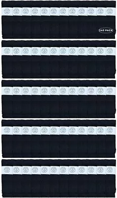 240 PK Men's 30 Inch Premium Cotton King Size Extra Long Black Tube Socks-13-16 • $252
