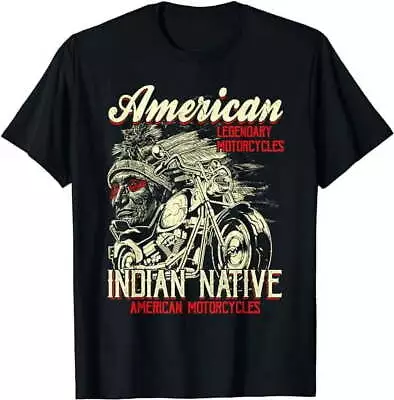 Retro Vintage American Motorcycle Indian For Old Biker T-Shirt • $10.99