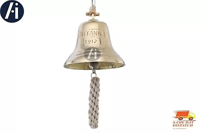 Vintage 6  Brass Wall-Mounted Nautical Ship's Bell Last Order Bell /School Bell • £20.99