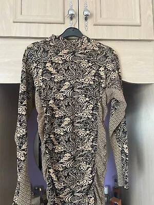 £4.99 • Buy Zara Printed Jacquard Knit Dress S