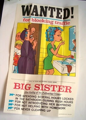£3 • Buy Topps (1980) Wanted Poster - Big Sister