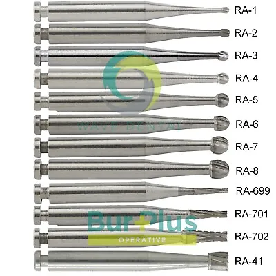 WAVE Dental Carbide Round Burs Latch Type RA 1 2 3 4 5 6 7 8 For Low Slow Speed • $161.99
