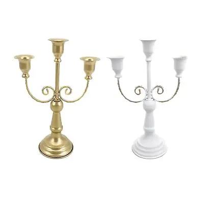 Metal Candelabra Table Centerpiece Candle Stand For Home • £14.47