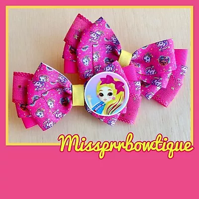 Handmade / Jojo / Jojo Siwa Matching Hair Bow Clip Set • $6.65