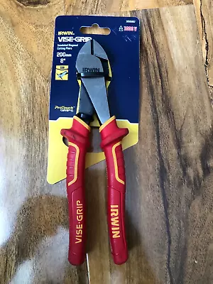 IRWIN Vise-Grip VDE 200mm 8  Diagonal Side Cutter Pliers High Leverage 1000V • £13.99