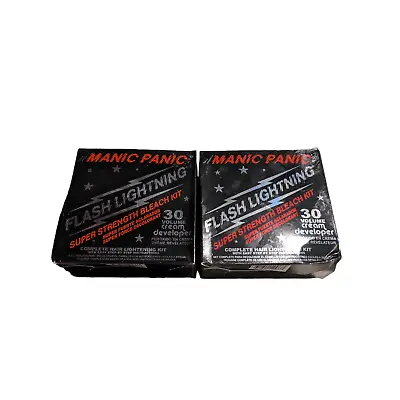 Manic Panic Lightning Hair Bleach Kit Flash Lightning 30 Volume LOT OF 2 • $36.95