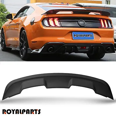 For 2015-2024 Ford Mustang GT500 Style Matte Black Rear Trunk Spoiler Wing • $59.99