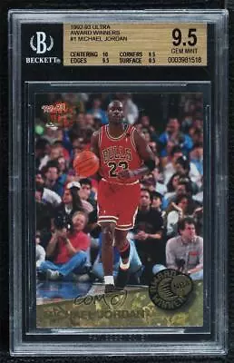 1992-93 Fleer Ultra Award Winner Michael Jordan #1 BGS 9.5 GEM MINT HOF • $229.99