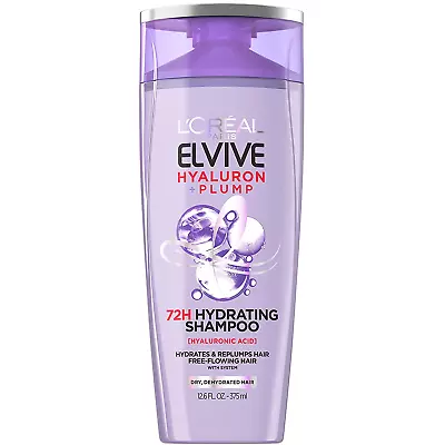 L'Oreal Paris Elvive Hyaluron Plump Hydrating Shampoo For Dehydrated 12.6 Fl Oz • $7.01