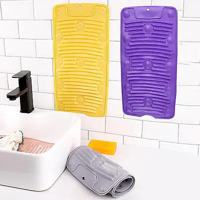 Silicone Washboard Anti-Slip Foldable Laundry Board Hand Washer Cleaning Tool  • $12.88
