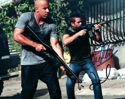 Paul Walker Vin Diesel Signed 8x10 Photo Picture Autographed Pic With COA • $83.60