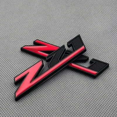 2pcs For Silverado Tahoe Metal Z71 Emblem Badge 3D Decal Nameplate (Black Red) • $11.99