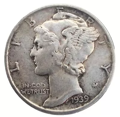 1939-P Mercury Silver Dime Good “Best Value On EBay” Free Shipping W/ Tracking • $4.99