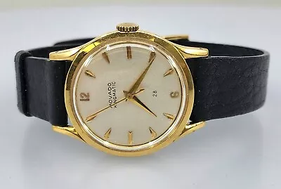 Movado 18K Yellow Gold Kingmatic Vintage Automatic Men's Watch 36mm • $750