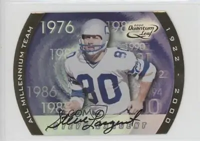 2000 Quantum Leaf All Millennium Team Experience Steve Largent #AMT-SL Auto HOF • $68.39