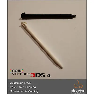 2x New Nintendo 3DS XL Stylus Black & White 🕹 (RED-004) - Australian Seller • $5.15