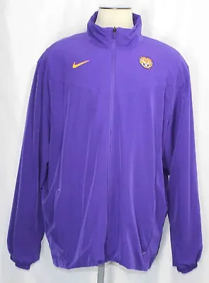 Nike LSU Tigers Sideline Purple Full-Zip Mesh Lined Jacket DC6524 Mens Size 2XL • $54.99