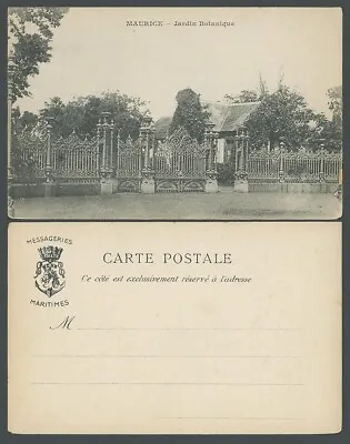 Mauritius Maurice Old Postcard Jardin Botanique Botanical Garden Entrance Gate • £14.99