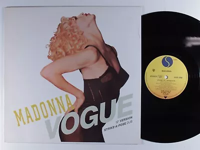 MADONNA Vogue SIRE 12  VG+ 45rpm Germany With Poster LP N • $8