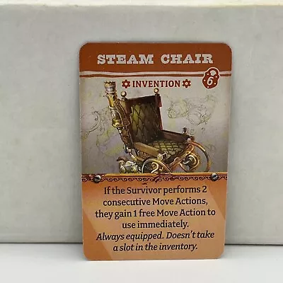 Zombicide Undead Or Alive Steampunk Extras - Steam Chair Item Card • $4.99