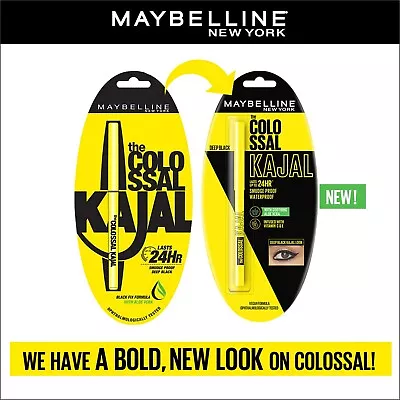 Maybelline New York Colossal Kajal Intense Colour WaterproofLong Lasting 24Hr • $8.79