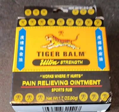 Tiger Balm Sports Rub - Ultra Strength 1.7 Oz Ointment (H2) • $23.99