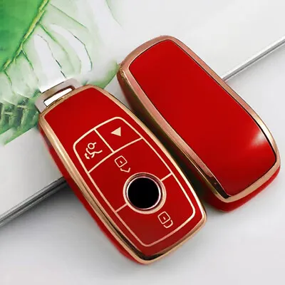 $13.68 • Buy TPU Car Key Fob Case Cover Shell For Mercedes Benz A S C E G M Class GLC GLA CLA