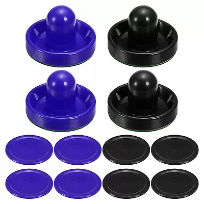 4Pcs Air Hockey Pushers 96mm With Pads And 8Pcs Air Hockey Pucks Game Table • $22.46