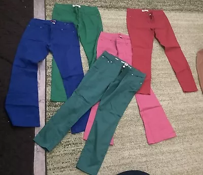 Lot Of 5 Colorful Skinny Jeans Juniors  • $65