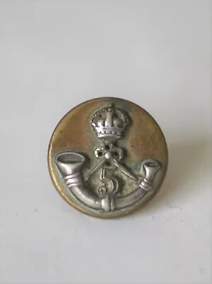 Original Pre 1922 British India 5th Light Infantry Officer's Button Bimetal 14mm • $9