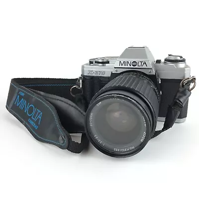 Minolta X-370 35mm SLR Film Camera With Five Star 55mm 1:3.5-4.8 Lens 35-75mm • $60