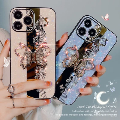 $15.95 • Buy For IPhone 13 Pro Max 12 11 XS 7 8 Glitter Bling Butterfly Shockproof Case Cover