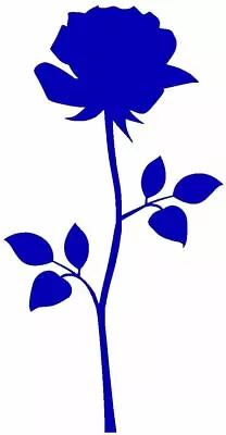 £1.99 • Buy Rose Flower Window Wall Vehicle Glass Display  Flower Decal Sticker 8 Colours