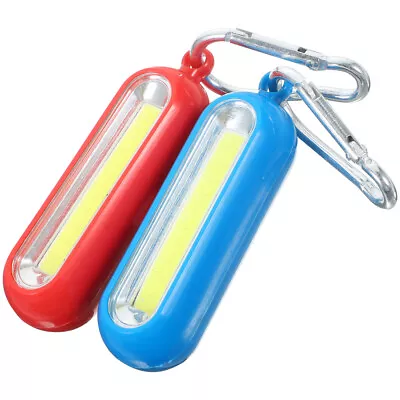  2 PCS Keychain Flashlight Super Bright LED Flashlights Micro Torch Without • £9.28