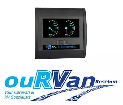 RV Electronics Double Water Tank Gauge Level Indicator Caravan Camper LCD0196T • $125.95