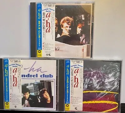 A-ha Japan Import 45 RPM Twelve Inch Scoundrel Club CDs Take On Me Morten Harket • $100